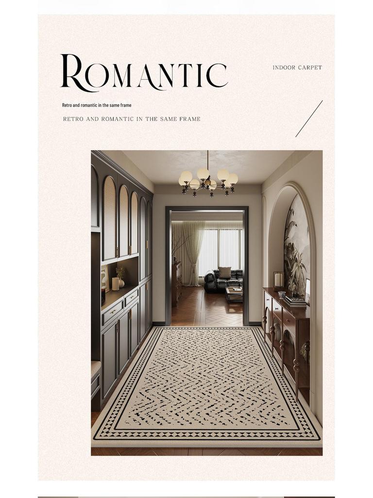 Dirt-Resistant Antique Entrance Porch Mat - Easy Maintenance, High-End Design