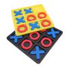 2Set XO Board Game Plastic Classic XO Chess Board Game Indoor Party Game with X and O Pieces for Kids Family Gathering