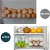 Egg Holder for Fridge,Automatically Rolling Egg Storage Container for Refrigerator Large Capacity Egg Organizer for Fridge with Lid Clear Plastic