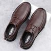 FashionClassic Men's Casual Leather Dress Oxford Shoes Leisure Walk Lace-Up Male Evening Dress Shoes Versatile Comfy Business Footwear