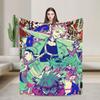 Gachiakutas Anime Warm Blanket  Airplane Travel Plush Bedding Throws Graphic Couch Bed Flannel Bedspread Sofa Bed Cover