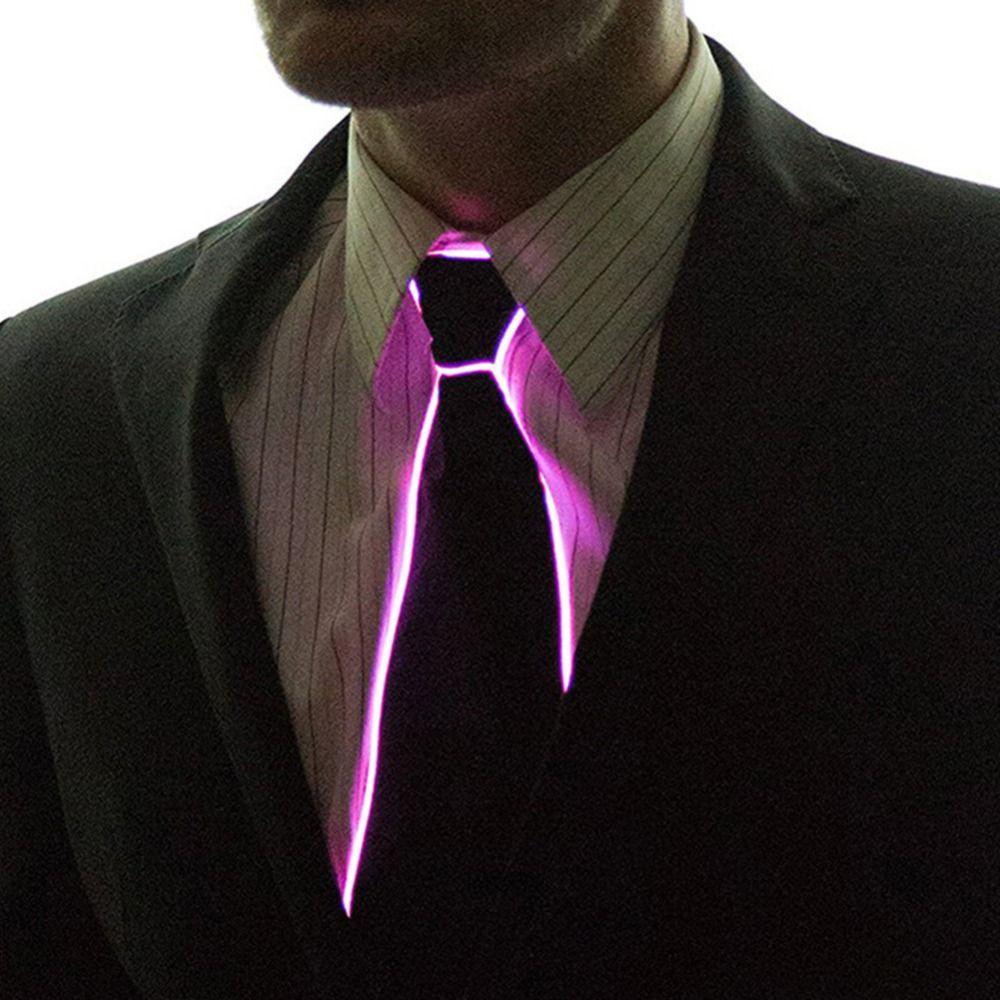 EL-Draht Neon Party Für Frauen Für Männer Hochzeitsgeschenk LED Krawatte Leuchtende Krawatte Krawatten Glühende Krawatte