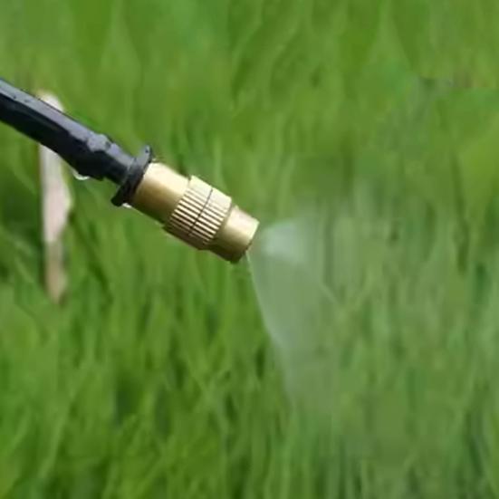 Three-Way Atomizing Nozzle Set Brass Misting Nozzles with Drip Irrigation Connector Adjustable Drip Irrigation Mister Set for Garden Patio Greenhouse