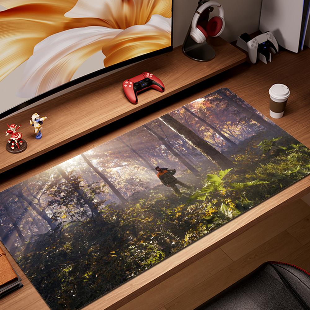 Mouse Pad Non-Slip Rubber Edge Locking Mousepads Game Play Mats Action Game The Hunter Call of the Wild for Notebook PC Computer