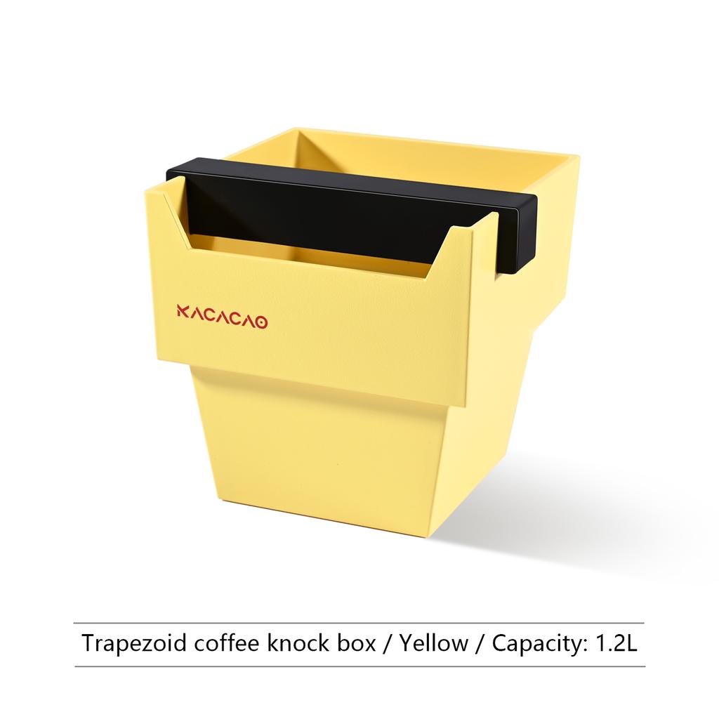 KACACAO Klassisches ABS-Klopfset, Barista-Werkzeug, verbesserte rutschfeste Handhabung, schwarzer Espresso-Kaffeesatz-Organizer