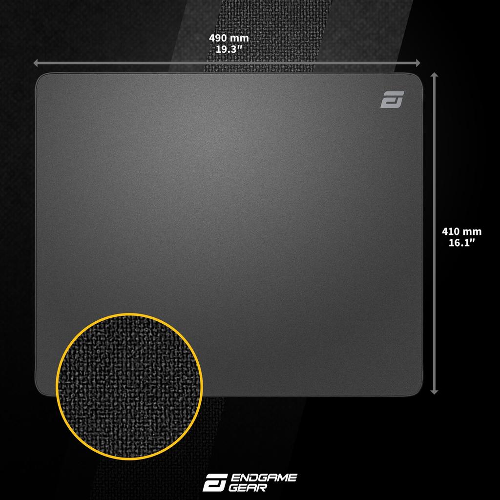 Endgame Gear EM-C Gaming Mouse Pad, 490 x 410 x 3mm, Black (EGG-EMC-490-BLK)