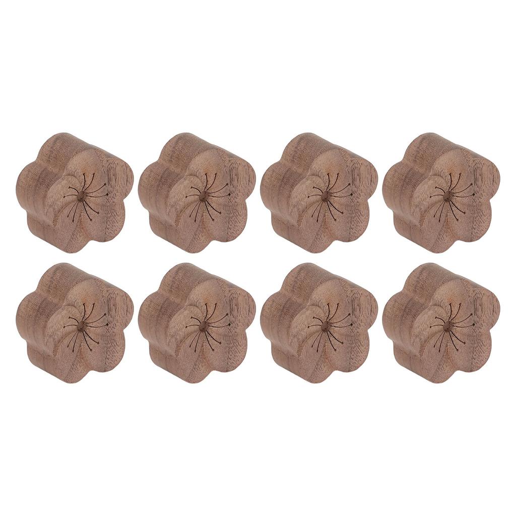 8 szt. Dyfuzor zapachu do samochodu w kształcie kwiatka, prosty design, łatwy w użyciu, drewniany dyfuzor do samochodu