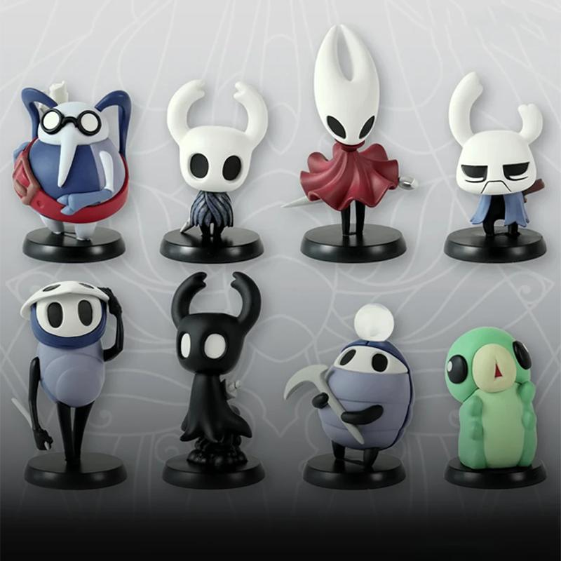 Wersja Q Hollow Knight Silk Song Rycerz Szerszeń Larwa Zote Quirrel Cień Cornifer Myla Figurki PVC Model Lalka Zabawka Kolekcja Prezent