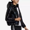 Adidas Neo Větruodolná Teplá Sportovní Bavlna Bunda s Kapucí Dámská Bunda Černá H65448