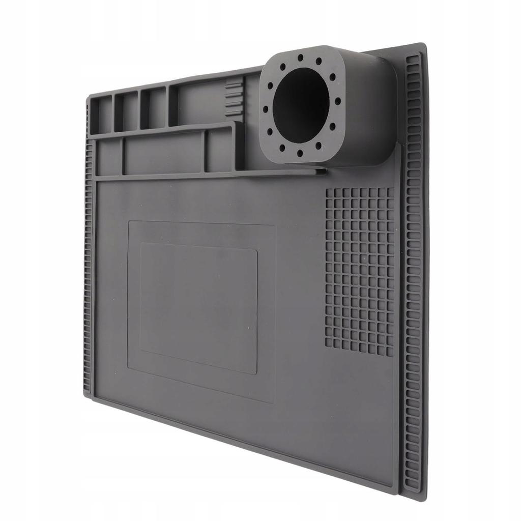 FixZone ProSilica ESD 40x30 - Antistatische Silikonmatte für Löten und Reparaturen | 500°C | 120 Zellen | Für Handys, Leiterplatten, Laptops