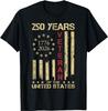 250 Years 1776-2026 Patriotic US Veteran American Flag Men T-Shirt