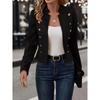 Winter Solid Color Slim Fit Versatile Double-Breasted Blazer Jacket for Women