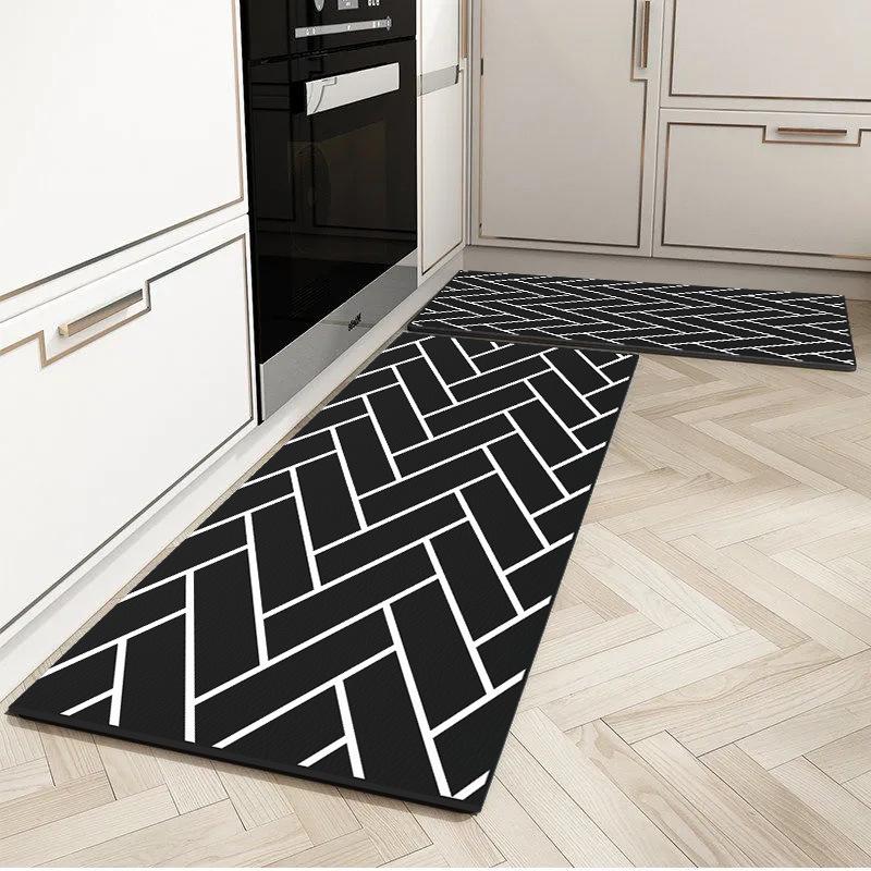 Quick-Dry Minimalist Diatomaceous Earth Floor Mat - Water Absorbent, Stain/Wear Resistant, Easy Clean, Non-Slip for Home and Kitchen