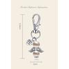 Organza Bags Key Chain Tag Set Angel Wings Shape Hanging Pendant for Wedding Decor