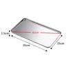 Stainless Steel Food Fruit Storage Trays Rectangle Cake Bread Dish Steamed Sausage Barbecue Pan Restaurant Kitchen Baking Plates