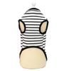 Dog Striped Shirt Polyester Fiber Sleeveless Spring Summer Pet Clothes Lightweight Puppy T Shirts for Small Medium Dogs