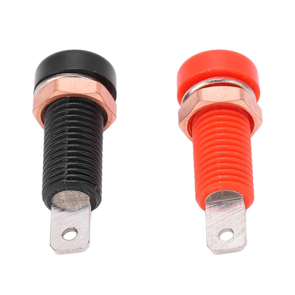 10pcs Banana Plugs Brass Material 4mm 0.2in Hole Insulation Resistance Maximum.24A Socket Connector Female 30V‑60V