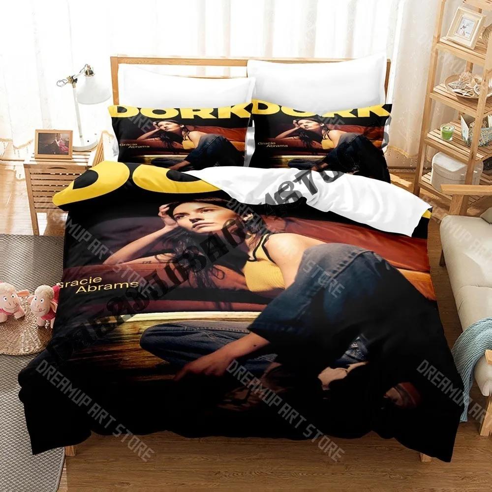 3D Print Gracie Abrams Bedding Set Single Twin Full Queen King Size Bed Set Adult Kid Bedroom Duvetcover Sets Bed Sheet