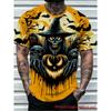 Trendy Christmas-themed Men's Digital-print T-shirt with Eye-catching Fabric for