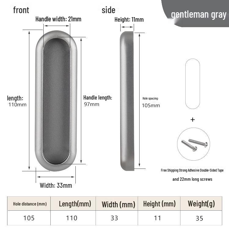 Прочная Белая Накладная Деревянная Ручка Без Сверления и Гвоздей для Шкафа, Двери, Окна и Раздвижной Двери.