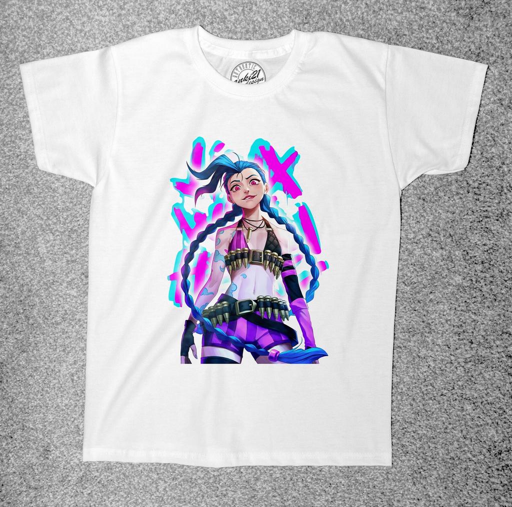 Arcane League of Legends 008 JINX Anime/Manga Childrens/Kids Adult T Shirts