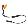 Car CVBS Male To 4 PIN Female Conversion Cable For Rear View Mirror DVR