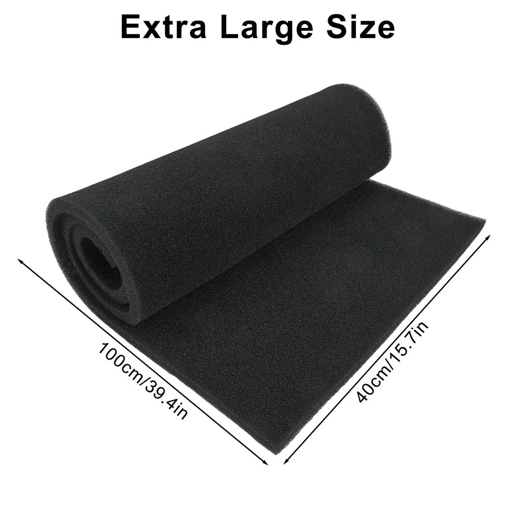 RV Air Conditioning Filter Cotton 1m Cotton Activated Carbon Black Activated Carbon Foam Sponge Air Filter Impregnated Sheet Pad