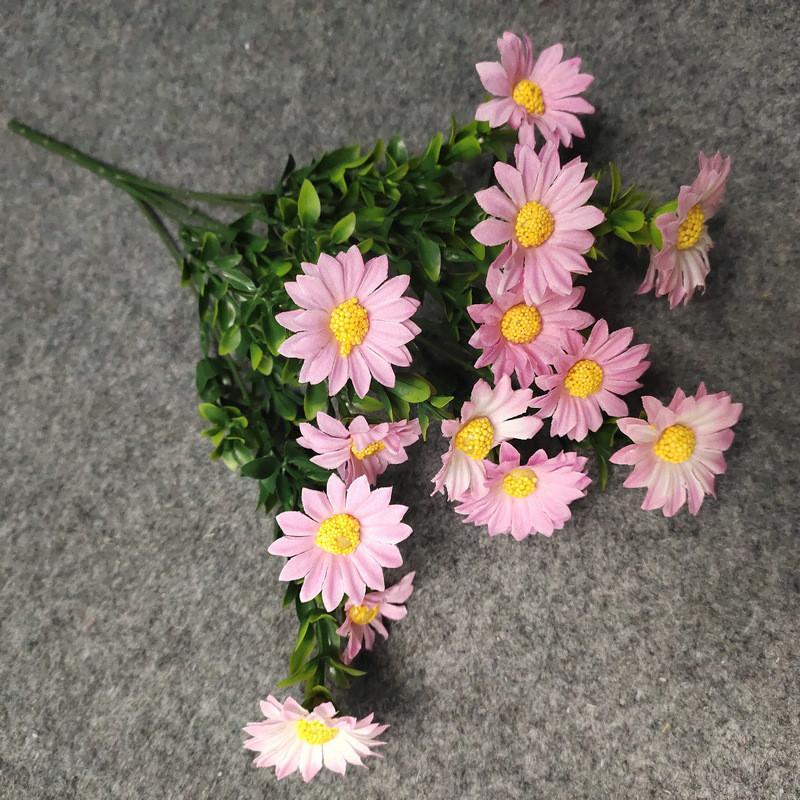 Silk Artificial Daisies Chrysanthemum Bouquet Indoor Plant Wedding Decoration