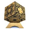 Lunari Puzzle Box Cube with 3D Interior Antique Collection Base, Square, Display,
