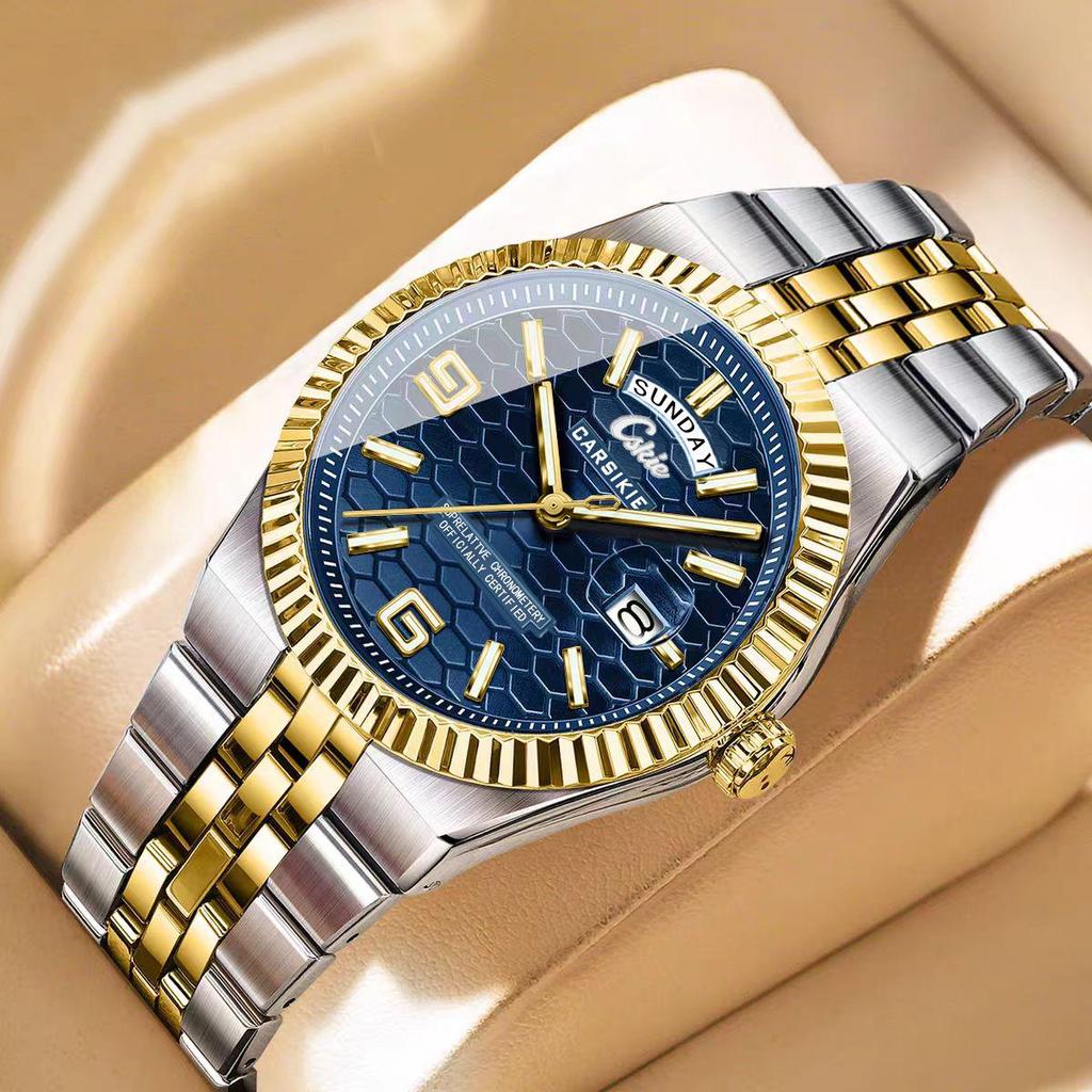 Sternenhimmel-Serie Herren Automatische Mechanische Uhr: Leuchtend, Wasserdicht, Schweizer Quarz für Tag und Nacht