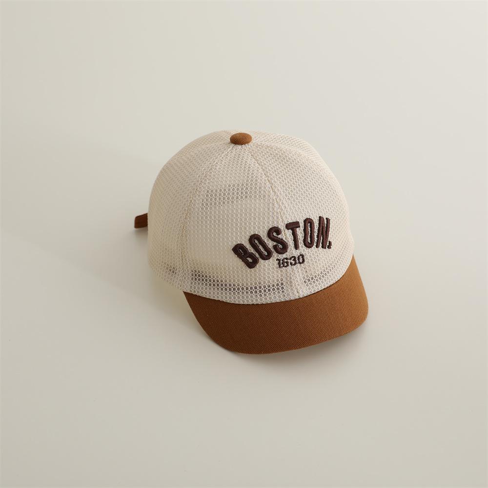 

Baby Hat 50cm 1-3 Years Summer Thin Baseball Cap Kids Mesh Cap Visor Breathable Toddler Boy Sun Cap Children Girls Net Hats 50cm коричневий