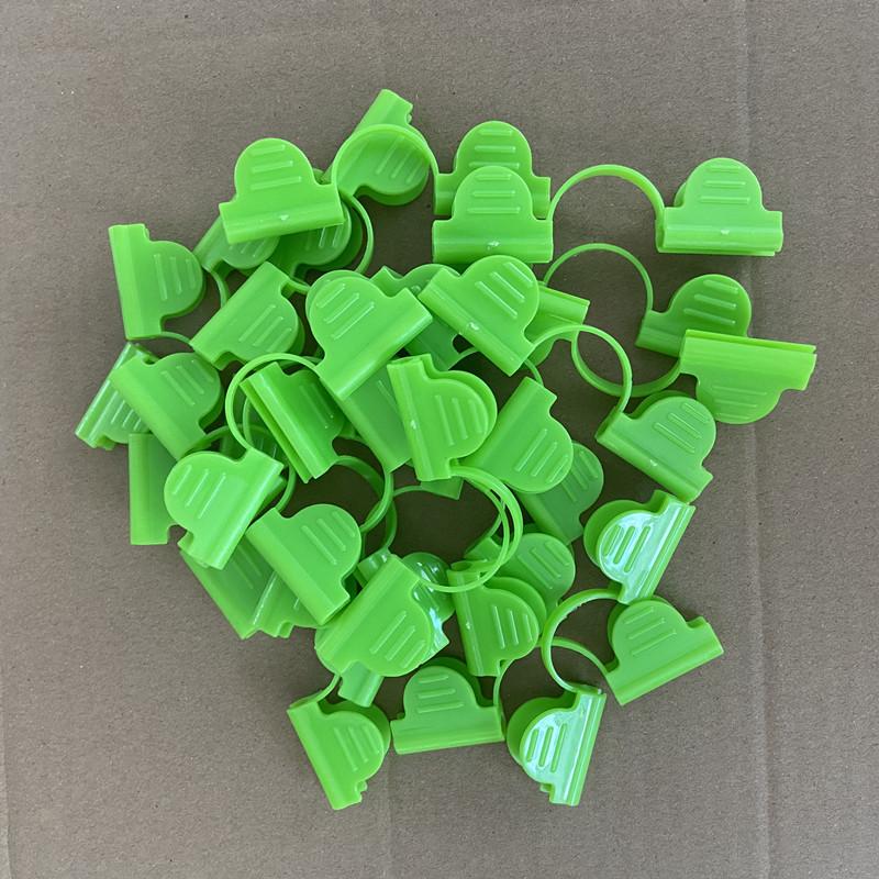 10pcs Green PP Double Head Plastic Clips 4/5/6/7mm Greenhouse Film Fasteners for Hoops Garden Tunnels Poly Tunnels