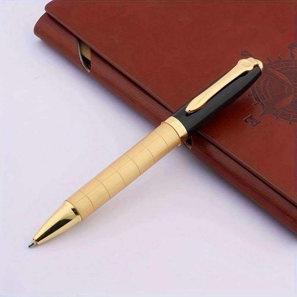 

Высококачественная роторная металлическая шариковая ручка 1,0 мм, ручка для подписи для ежедневного письма (черные чернила)