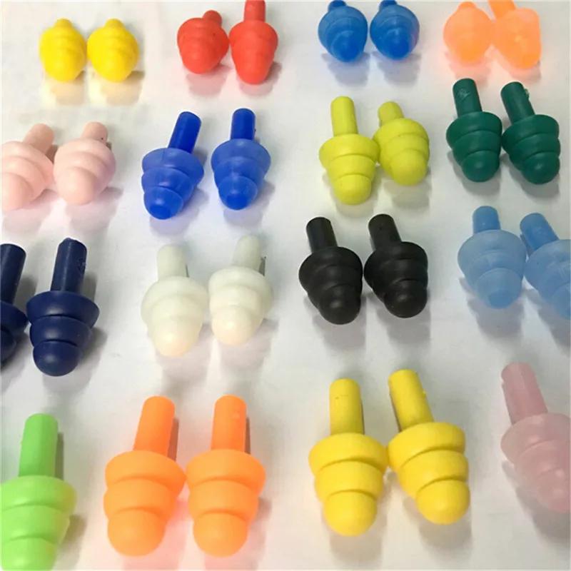 20PCs Ear Plugs Sound Insulation Waterproof Silicone Ear Protection Earplugs Anti-noise Sleeping Plug for Travel Noise Reduction