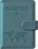 HunmLongra Passport RFID Suitcase with Storage Passport Card Label Lightweight and Fits Airline Passport Pouch Case, Anti-Skimming Multi-Function