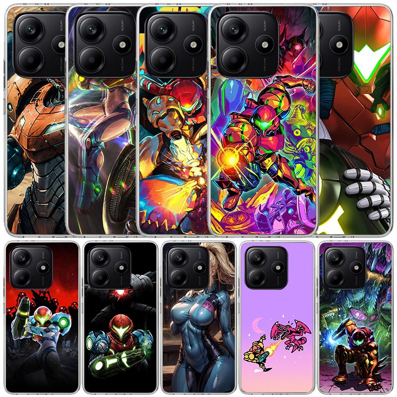 Game M-Metroids Soft Cover for Xiaomi Redmi Note 15 14 13 12 Pro Plus Phone Case 14S 11S 11T 11E 10S 10 4G Pattern Shell Redmi N