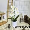 Artificial Plastic Phalaenopsis Flower Bonsai For Event Decoration Home Styling