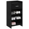 Shoe Cabinet Black Oak 48 x 36 x 92 cm Particleboard