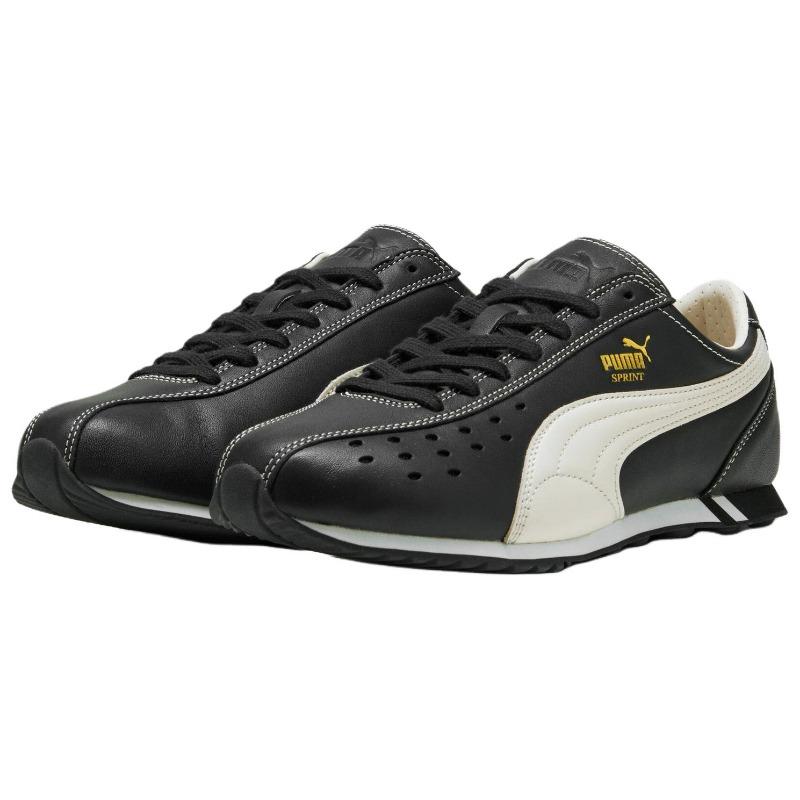 Puma SPRINT Unisex Low Casual Sneakers Black White 402960-03