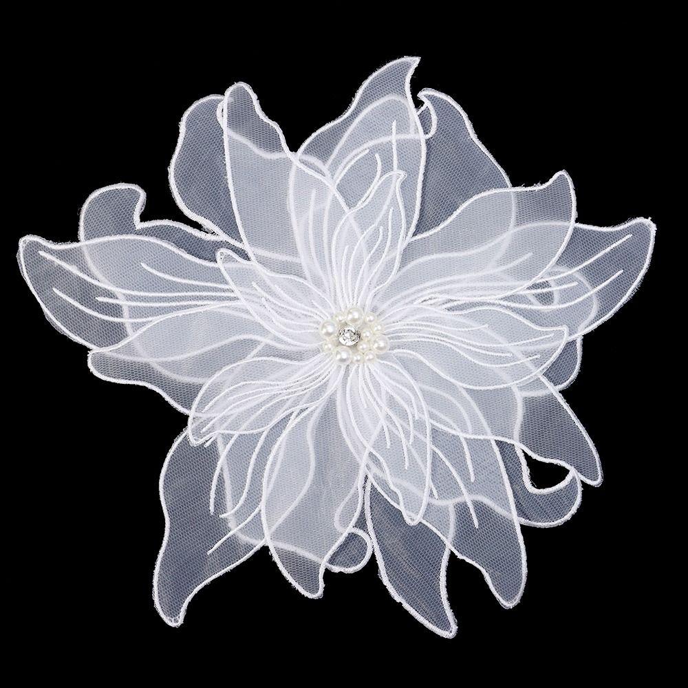 Pânză Material Handmade Mărgele Floare Aplicații Rochie DIY Decorative Florale Aplicații