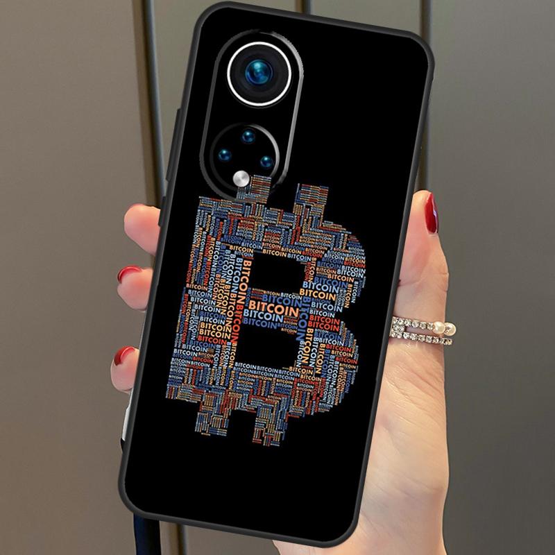 Bitcoin BTC Cover For Honor 90 70 50 Magic 6 Pro Magic 5 Lite Honor X6a X7a X8a X9a X8b X9b X8 X9 Case