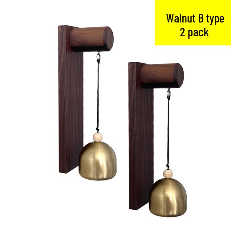 Ten Wood Entry Wind Chime Doorbell - Hanging Door Bell Reminder