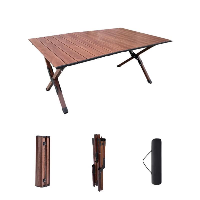 FTLY Camping Carbon Steel Folding Roll-up Table