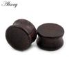 Alisouy 2pcs 6-22mm Wood Double Flared Ear Expander Flesh Tunnels Plugs Gauges Stretcher Extender Earring Body Piercing Jewelry