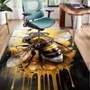 Bumblebee And Sunflower Office Rug Chair Mat, Entryway Carpet, Suitable for Front Door, Bedroom, Living Room, Desk, Holiday Gift