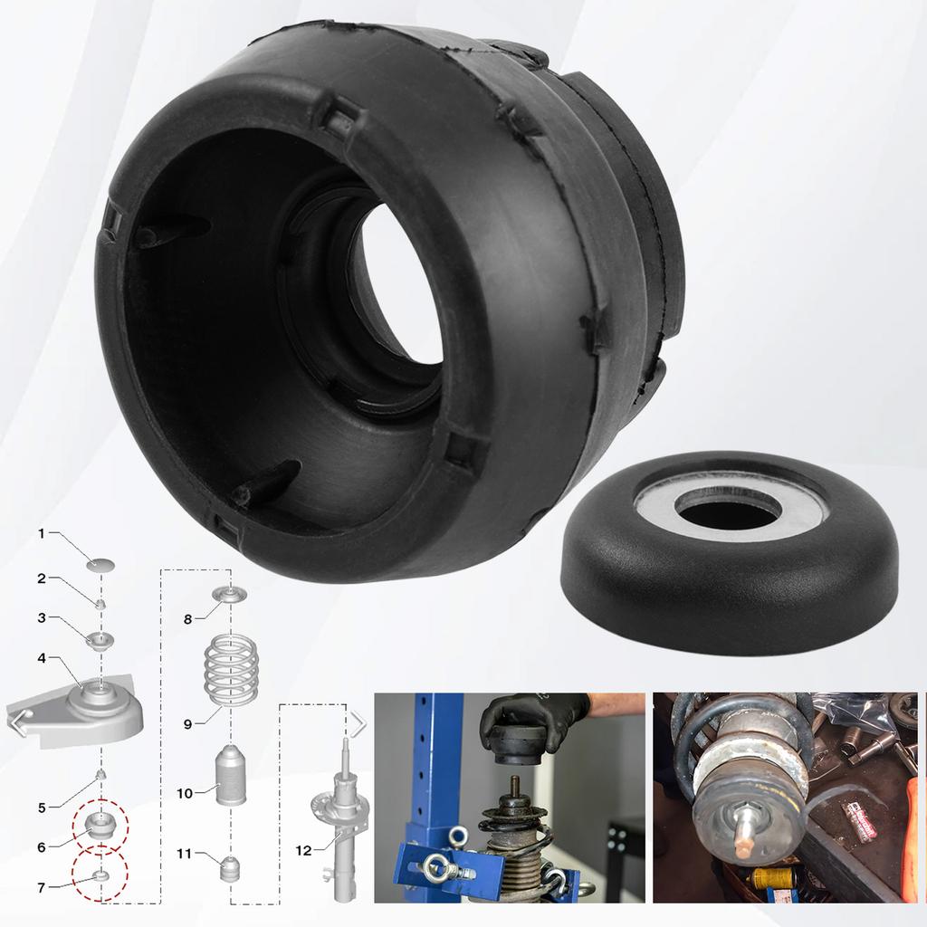 Par Bil Framfjäderbensfäste Fästen Lager Vänster Höger 1J0412331C 1J0412249 För VW Golf Jetta Bora Beetle Skoda Octavia
