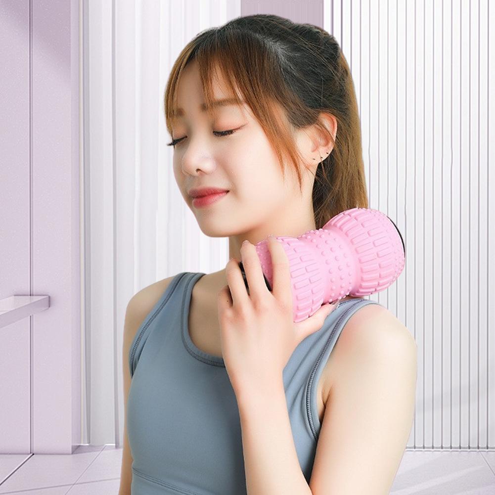 Electric Peanut Ball Ergonomic Peanut Massager Rechargeable Deep Tissue Roller 3 Speed for Myofascial Release & Muscle Recovery