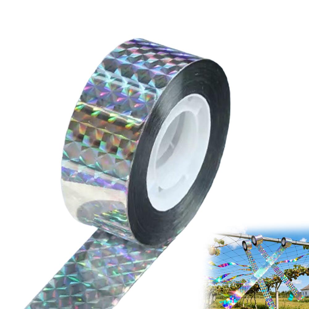 

Bird Repellent Ribbon Anti Bird Tape Dual-sided Reflective Deterrent Scare Tape For Keep Away Birds, Double Sided Flash Tape