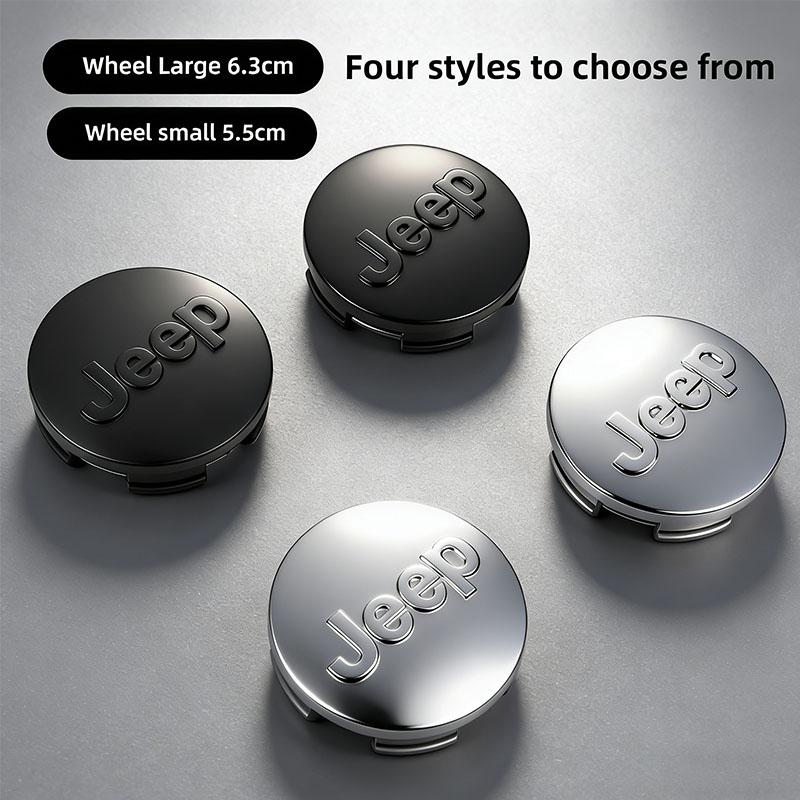 4Pcs Jeep Special Car Wheel Hub Center Cover For Renegade Compass Grand Cherokee Wrangler Patriot Rubicon Liberty AKW1