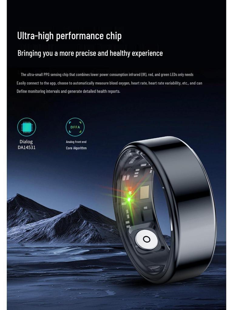 M95 Smart Ring: Heart Rate, Blood Oxygen, Sleep & Stress Monitoring, Health Exercise, Step Tracking.